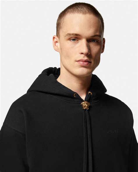 black versace hoodie|versace hoodie price.